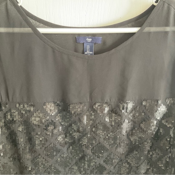 GAP sheer beaded blouse - size large. - Picture 2 of 4